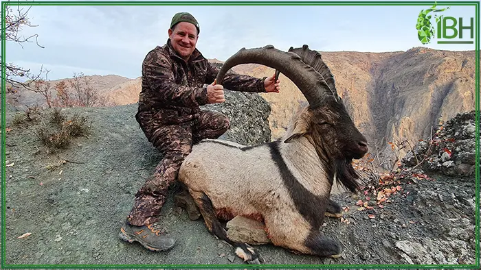 Hermann with his bezoar ibex hunted in Turkey