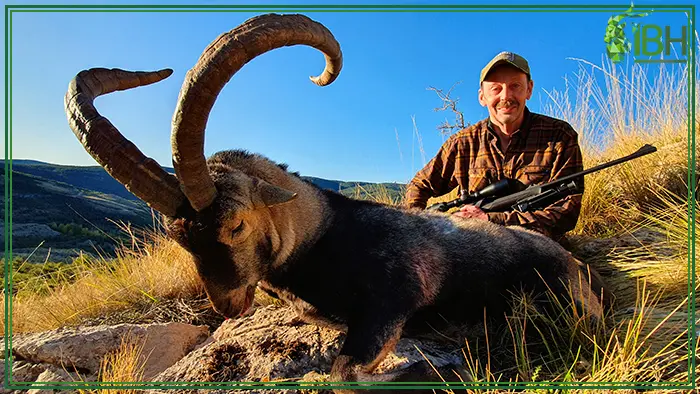 Picture of our friend Stefan after hunting Southeastern ibex in Spain