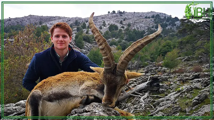 Frederik with Southeastern ibex hunting trophy