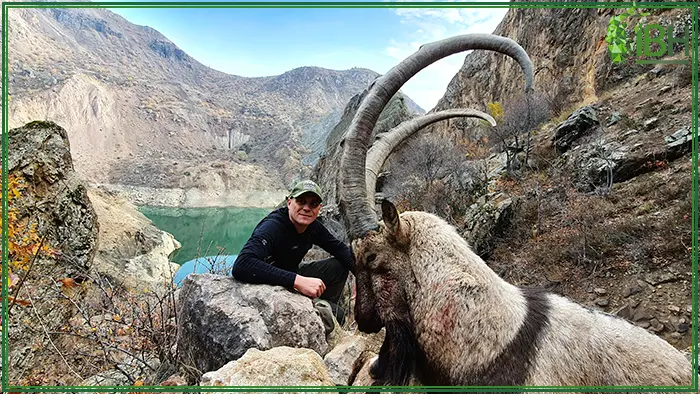 Walter with his bezoar ibex that hunted in Turkey