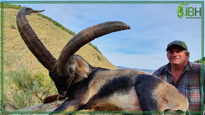Richard with hunting trophy of Southeastern ibex