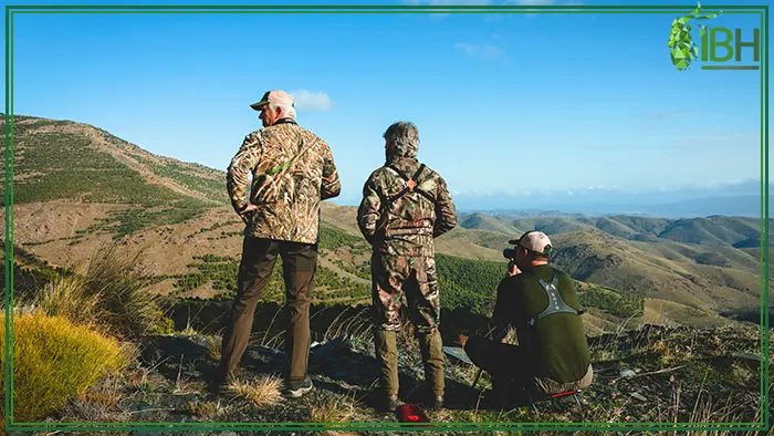 Hunters looking for southeastern ibex in Spain