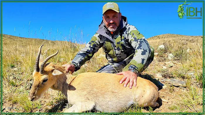 Antonio from IberHunting with a Maral hunting in Mongolia