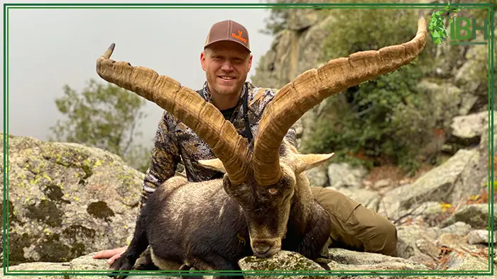Nick Hofmann with his Gredos ibex hunting trophy