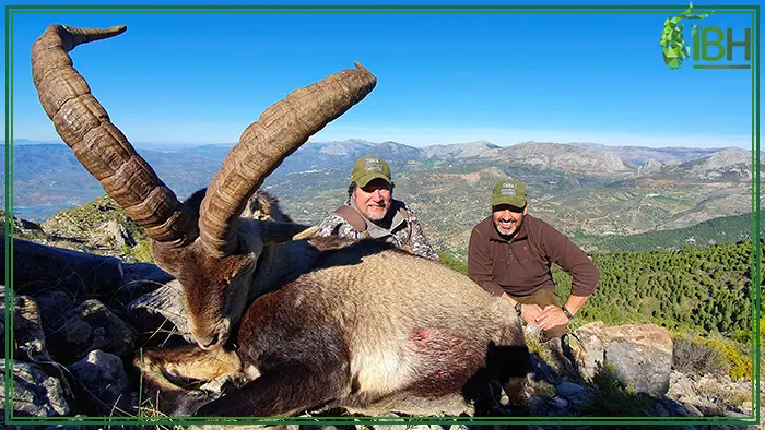 Our hunter Bill with his Ronda ibex hunting in Spain
