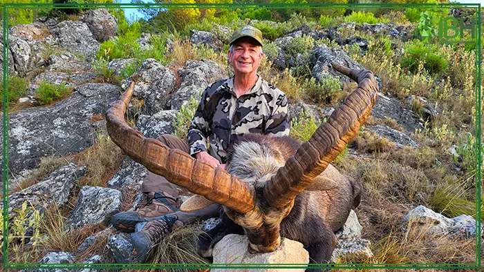 Our hunter Dave hunting Ronda ibex in Spain