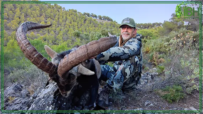 Our hunter Curtis with his Ronda ibex hunting in Spain
