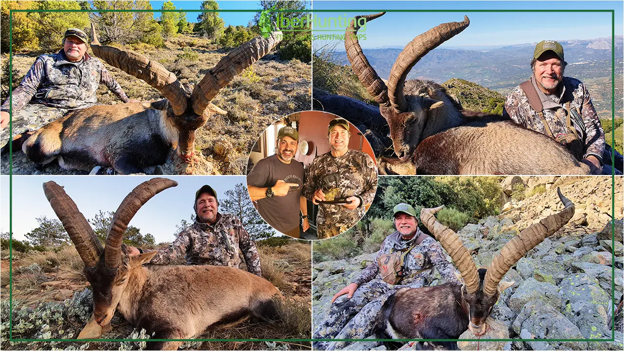 Four trophies of ibex for the Ibex Grand Slam in Spain