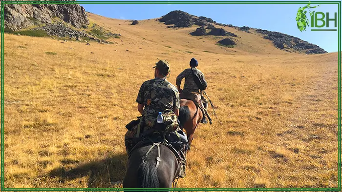 Hunting in Kazakhstan involved to ride a horse 