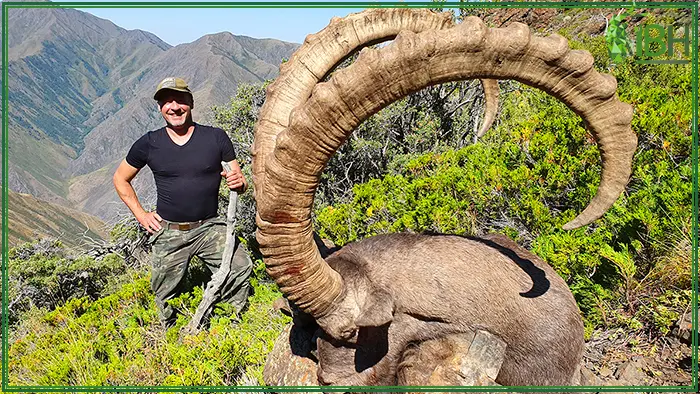 Jorg with his mid asian ibex hunting in Kazakhstan
