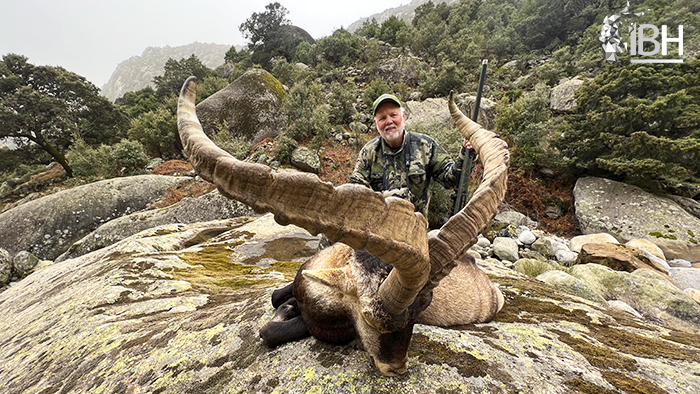 Perry with his Spanish Gredos ibex