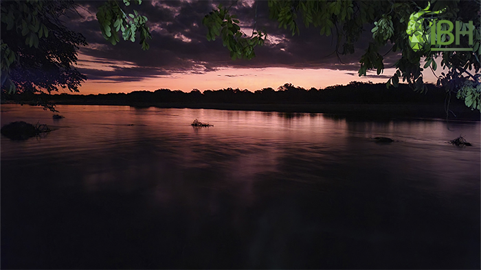 Sunset in Zambia after a long hunt