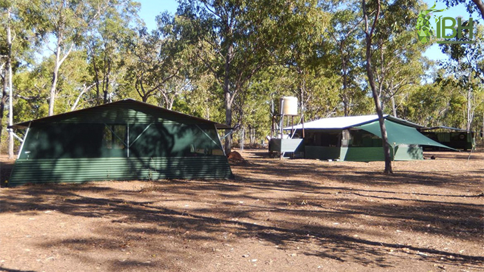 Picture of the camp accommodation for hunting in Australia