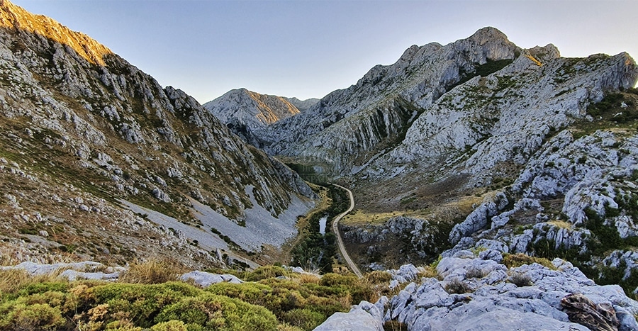 Landscape of the hunting area to hunt Cantabrian chamois